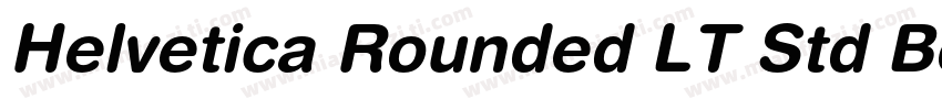 Helvetica Rounded LT Std Bold字体转换